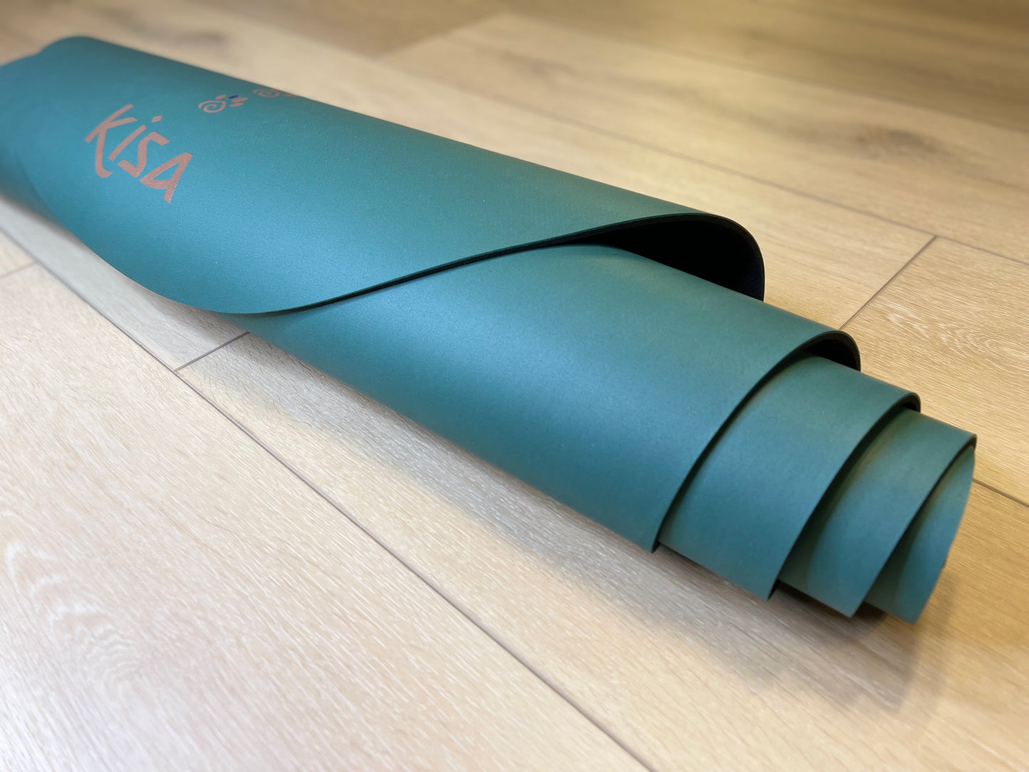 Deep Green Rounded Corners Yoga Mat