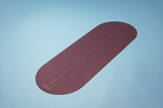 Rich Purple Oval Shape 4mm PU Yoga Mat