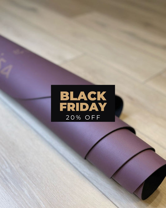 Rich Purple Rounded Corners Yoga Mat