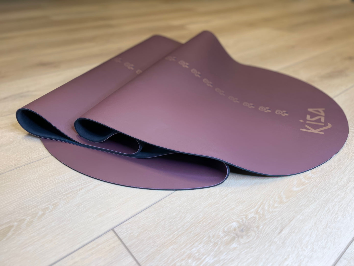 Purple Rounded Corners Yoga Mat