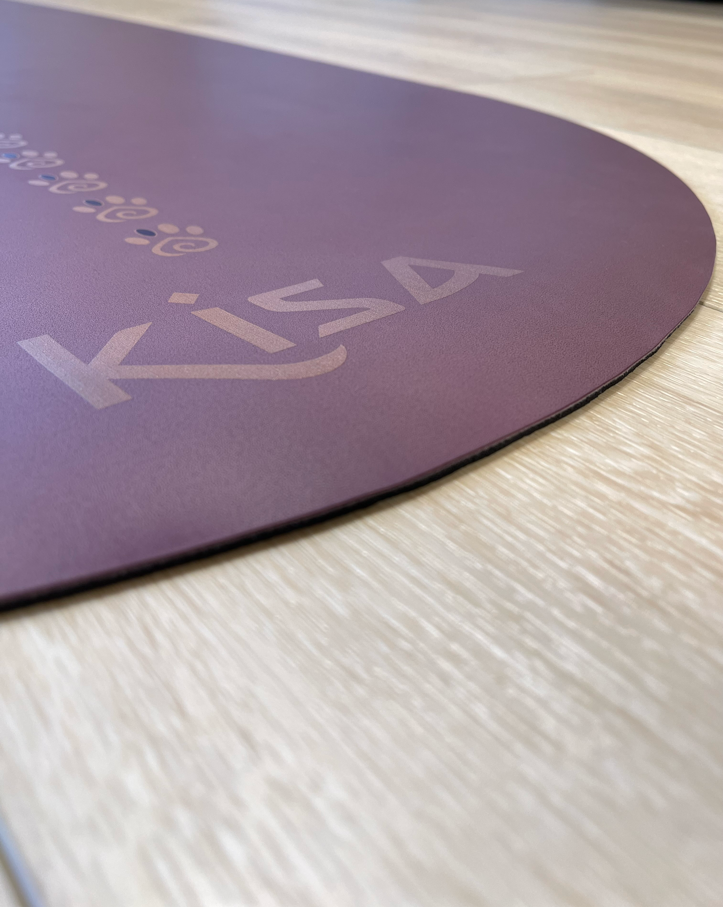 Purple Rounded Corners Yoga Mat