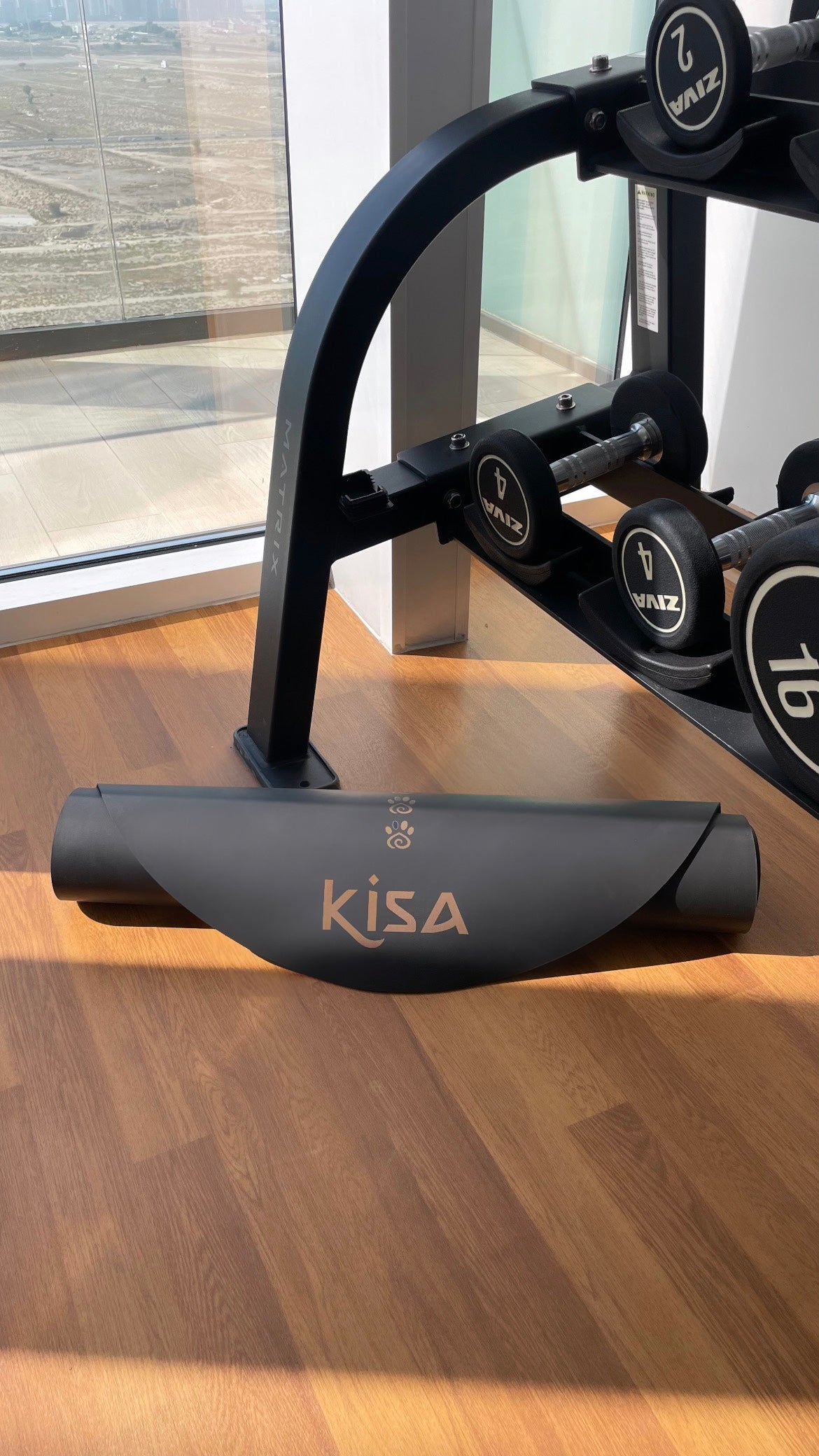 Black Yoga Mat For Gym