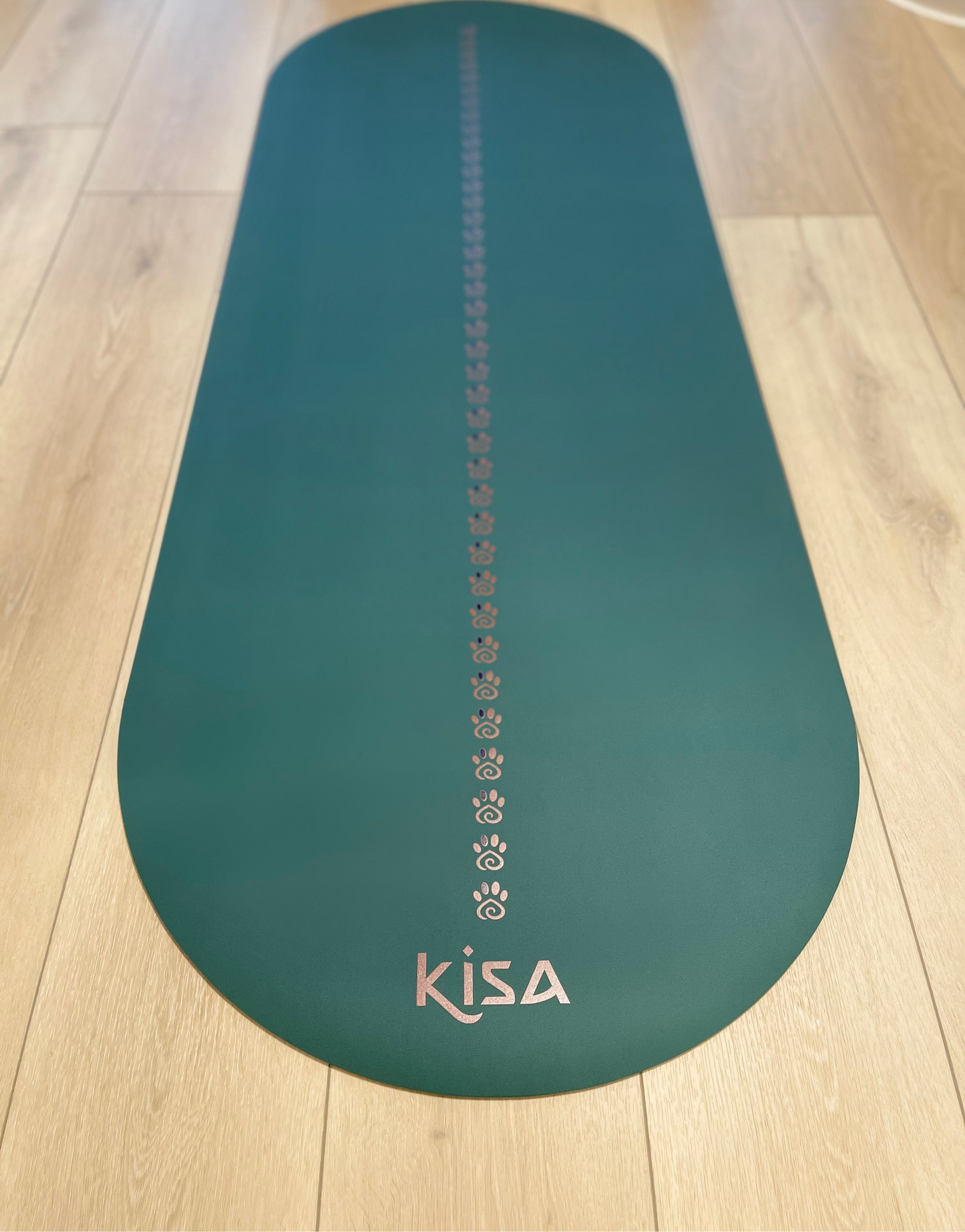 Deep Green Rounded Corners Yoga Mat